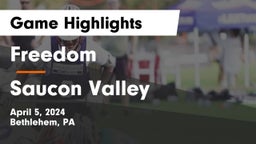 Freedom  vs Saucon Valley  Game Highlights - April 5, 2024