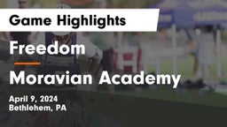 Freedom  vs Moravian Academy  Game Highlights - April 9, 2024