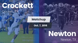 Matchup: Crockett  vs. Newton  2016