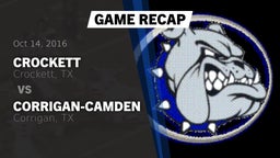 Recap: Crockett  vs. Corrigan-Camden  2016