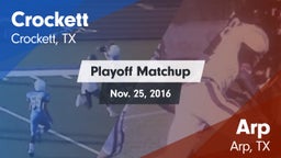 Matchup: Crockett  vs. Arp  2016