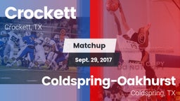 Matchup: Crockett  vs. Coldspring-Oakhurst  2017