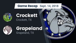 Recap: Crockett  vs. Grapeland  2018