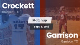 Matchup: Crockett  vs. Garrison  2019