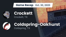 Recap: Crockett  vs. Coldspring-Oakhurst  2020