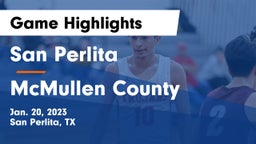 San Perlita  vs McMullen County  Game Highlights - Jan. 20, 2023