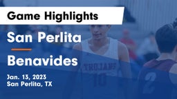 San Perlita  vs Benavides  Game Highlights - Jan. 13, 2023