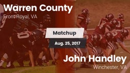 Matchup: Warren County High vs. John Handley  2017