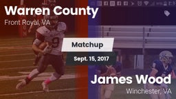 Matchup: Warren County High vs. James Wood  2017