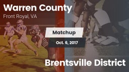 Matchup: Warren County High vs. Brentsville District 2017