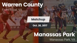 Matchup: Warren County High vs. Manassas Park 2017