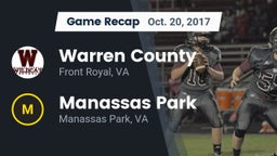 Recap: Warren County vs. Manassas Park 2017