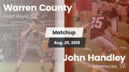 Matchup: Warren County vs. John Handley  2018