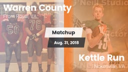 Matchup: Warren County vs. Kettle Run  2018