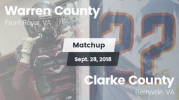 Matchup: Warren County vs. Clarke County  2018