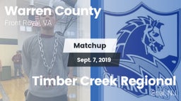 Matchup: Warren County vs. Timber Creek Regional  2019