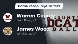 Recap: Warren County  vs. James Wood  2019