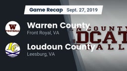 Recap: Warren County  vs. Loudoun County  2019