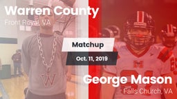 Matchup: Warren County vs. George Mason  2019