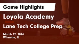Loyola Academy  vs Lane Tech College Prep Game Highlights - March 12, 2024