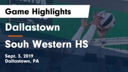 Dallastown  vs Souh Western HS Game Highlights - Sept. 3, 2019