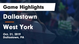 Dallastown  vs West York Game Highlights - Oct. 21, 2019