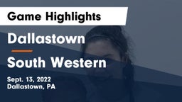 Dallastown  vs South Western  Game Highlights - Sept. 13, 2022