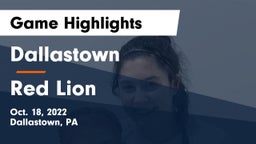 Dallastown  vs Red Lion  Game Highlights - Oct. 18, 2022