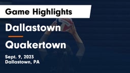 Dallastown  vs Quakertown  Game Highlights - Sept. 9, 2023