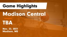 Madison Central  vs TBA Game Highlights - Nov. 22, 2021