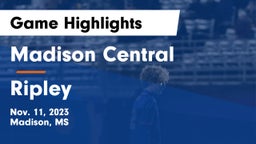 Madison Central  vs Ripley  Game Highlights - Nov. 11, 2023
