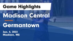 Madison Central  vs Germantown  Game Highlights - Jan. 4, 2022