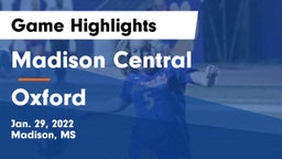 Madison Central  vs Oxford  Game Highlights - Jan. 29, 2022
