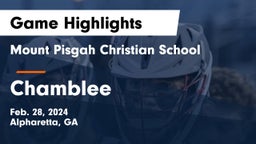 Mount Pisgah Christian School vs Chamblee  Game Highlights - Feb. 28, 2024