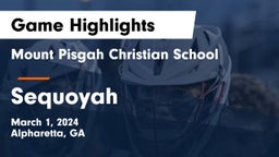Mount Pisgah Christian School vs Sequoyah  Game Highlights - March 1, 2024