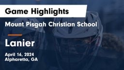 Mount Pisgah Christian School vs Lanier  Game Highlights - April 16, 2024