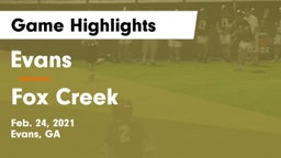 Evans  vs Fox Creek  Game Highlights - Feb. 24, 2021