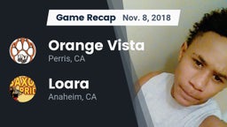 Recap: Orange Vista  vs. Loara  2018