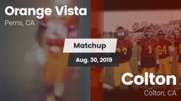 Matchup: Orange Vista vs. Colton  2019