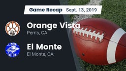 Recap: Orange Vista  vs. El Monte  2019
