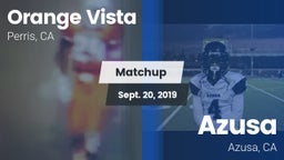 Matchup: Orange Vista vs. Azusa  2019