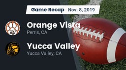Recap: Orange Vista  vs. Yucca Valley  2019
