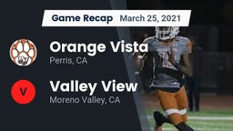 Recap: Orange Vista  vs. Valley View  2021