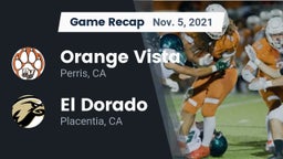 Recap: Orange Vista  vs. El Dorado  2021