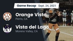 Recap: Orange Vista  vs. Vista del Lago  2021