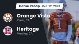 Recap: Orange Vista  vs. Heritage  2023