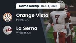 Recap: Orange Vista  vs. La Serna  2023