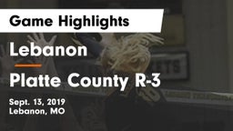 Lebanon  vs Platte County R-3 Game Highlights - Sept. 13, 2019