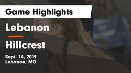 Lebanon  vs Hillcrest Game Highlights - Sept. 14, 2019