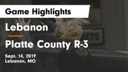 Lebanon  vs Platte County R-3 Game Highlights - Sept. 14, 2019